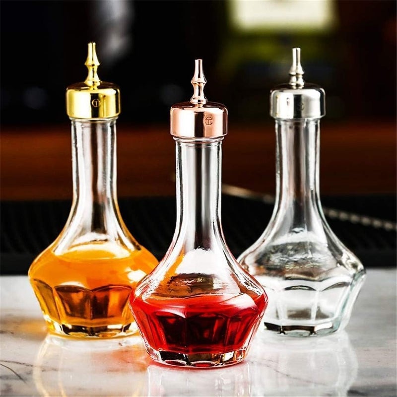 SuproBarware Bitters Bottle Set Glass Dash Bottle with Dasher Top 1.7oz Professional Bar Tool for Cocktail Great for Bartender Home Bar (3) - Image 2